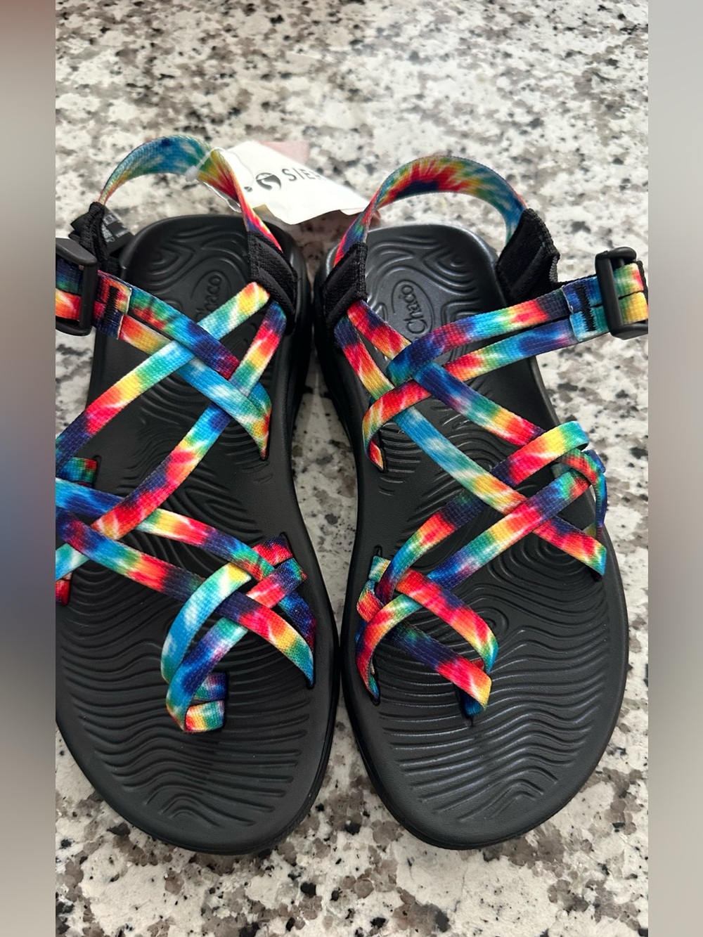 Chaco Zvolv x2 rainbow tie dye  sandals new